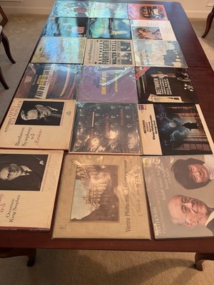 Beethoven Classical LP Record Collection 18 + Albums See Desc / Pics