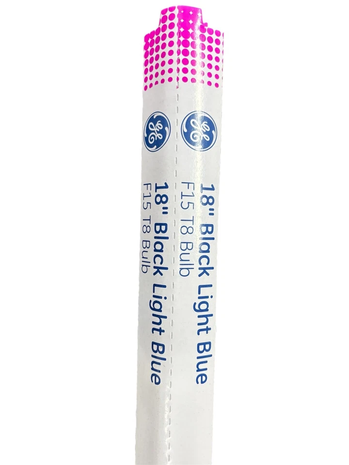 NEW 6 (CASE) NOS GE 18” 15W Black Light Bulbs F15T8/BLB ORIGINAL GE BULBS #35885 - Image 4 of 4