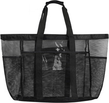 Extra Large Mesh Beach Bag Duffle Tote - Ideal for Pool Travel