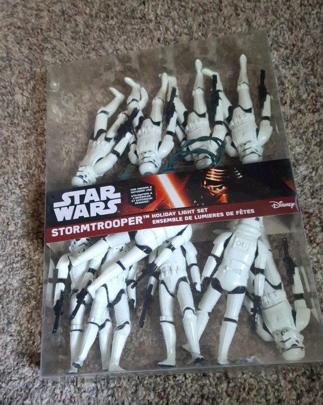 Star Wars Stormtrooper Themed Holiday Indoor Outdoor 10 Light Set. DISNEY 