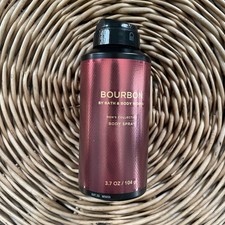 NEW Bath Body Works Bourbon Men's Body Spray Mist Cologne 3.7 oz Gym Bag