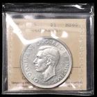 1945 $1 *Dbl 45* ICCS MS60 Canada Silver Dollar Double 45 Variety Uncirculated