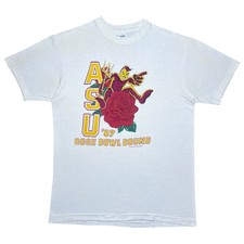 Vintage 1987 NCAA Arizona State Sun Devils ASU Rose Bowl Bound Graphic T-Shirt