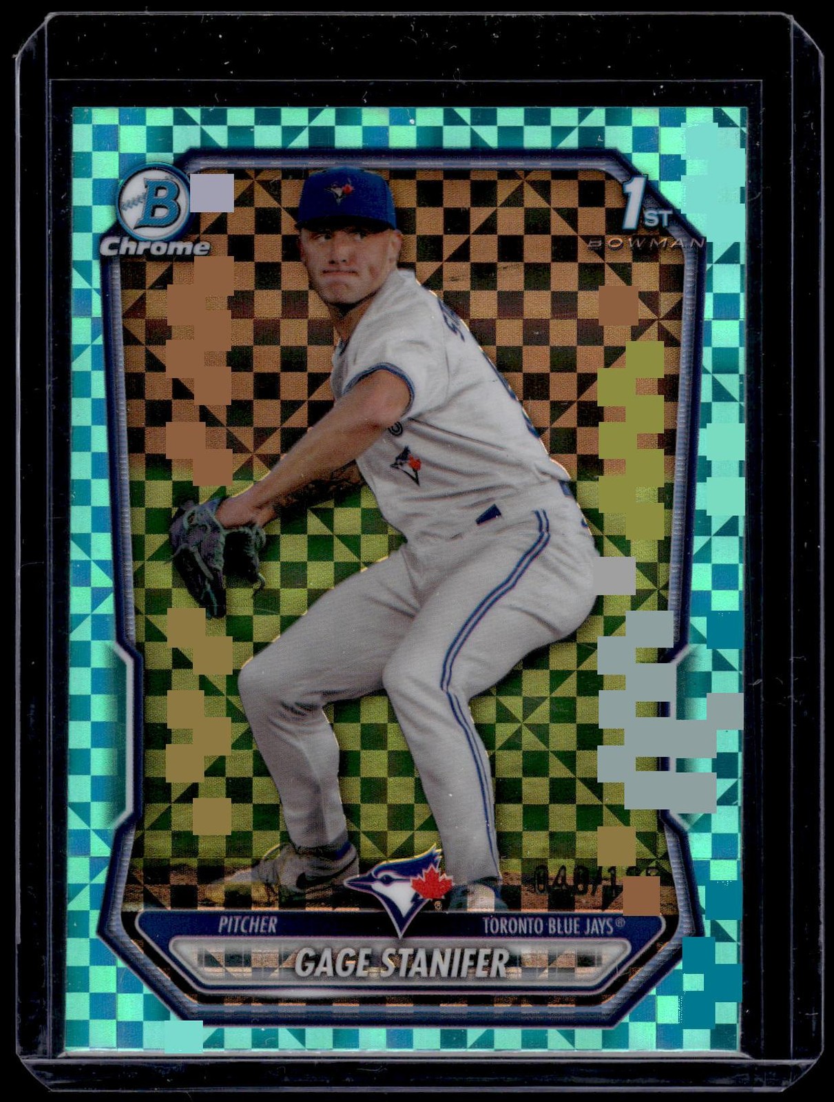 2026 Bowman #BCP-37 Gage Stanifer Chrome Prospects Aqua Geometric #/125