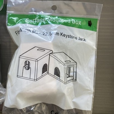 Keystone Jack Surface Mounted Box Fits Width Max 22.5 mm