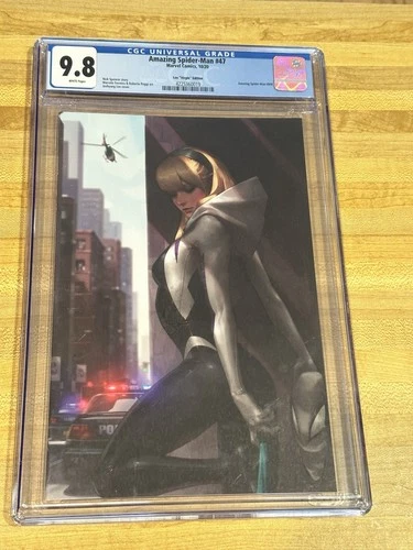 AMAZING SPIDER-MAN #47 CGC 9.8  LEE EXCLUSIVE VIRGIN VARIANT SPIDER-GWEN