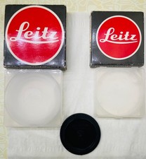 TWO Leitz Wetzlar Germany Filter cases/boxes Leitz 14103 lens cap