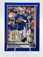 Drew Bledsoe 2025 Donruss Press Proof Blue #73 Patriots Color Match
