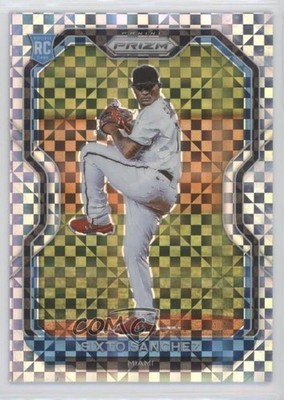 2021 Panini Prizm Power Plaid Prizm 55/75 Sixto Sanchez #86 Rookie RC 2o7