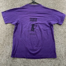 Vintage Screen Stars T-Shirt Size Large Purple Single Stitch Deathwish Longbows