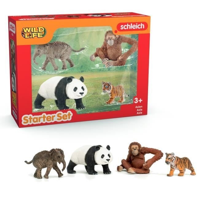 Mes Premiers Animaux d'Asie SCHLEICH jouet robuste contre l'ennui à la maison