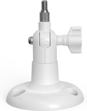 Indoor/Outdoor Security Camera Wall Mount, White, 1-Pack Universal 1/4"-20 Pla