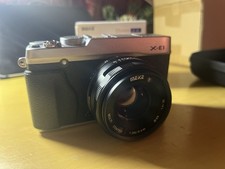 Fujifilm X-E1 16MP Mirrorless Digital Camera Body Silver good 9445