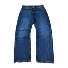 Levi's 565 Loose Straight Jeans Men's W30 L30 Dark Indigo Wash Skater Grunge EUC