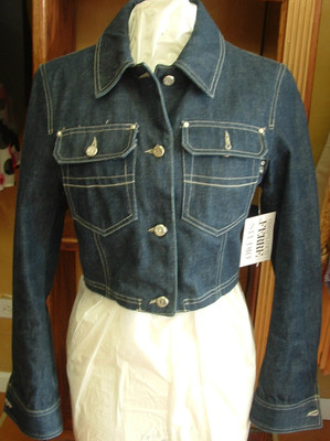 GIANFRANCO FERRE JEANS DENIM JACKET COAT S ITALY COOOOOOOL!!!