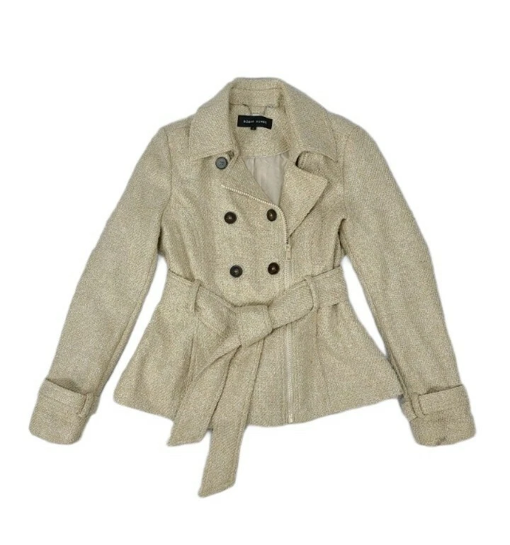 Black rivet cheap peacoat women's