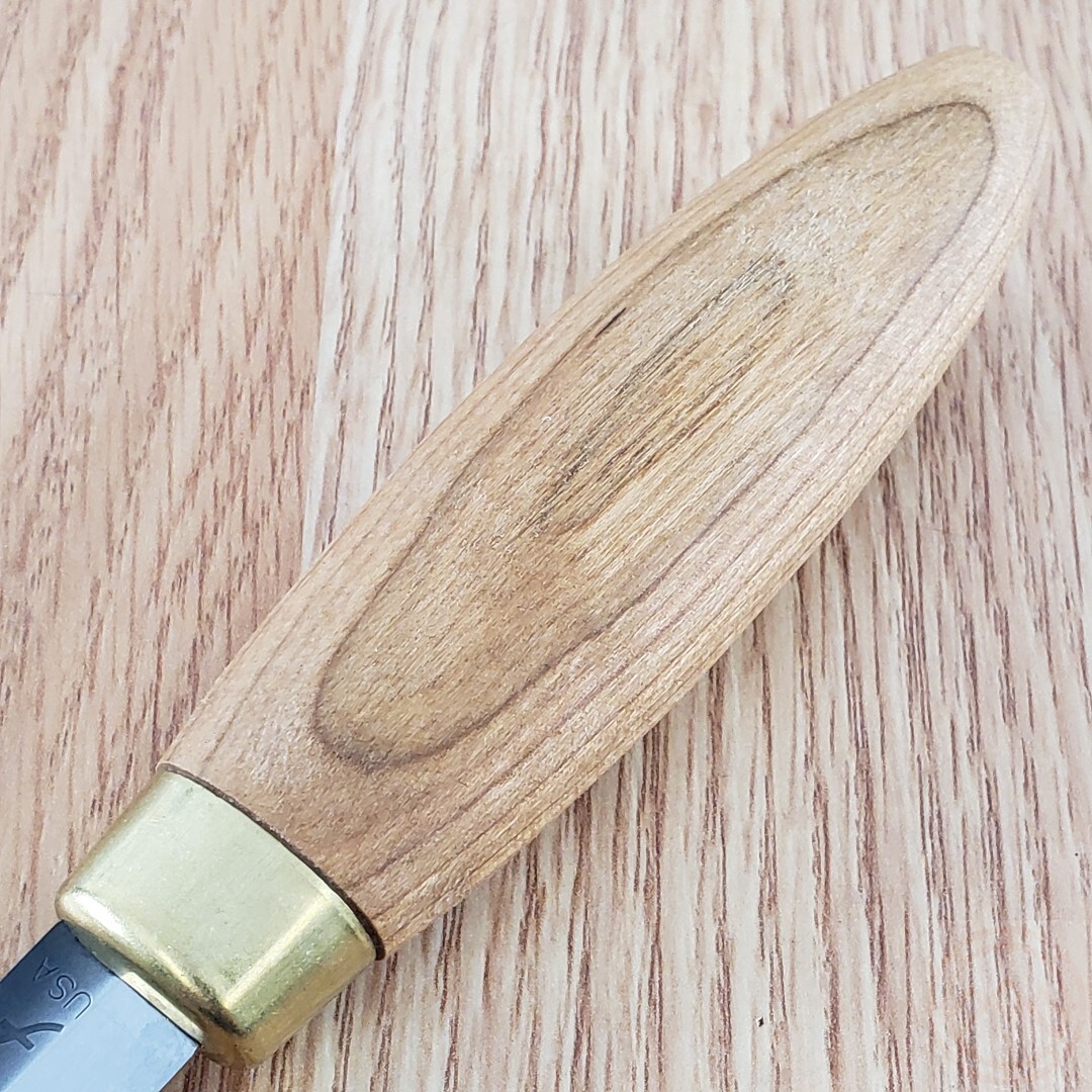 Flexcut Stub Sloyd Knife 2.25" High Carbon Steel Blade Cherry Wood Handle XKN53