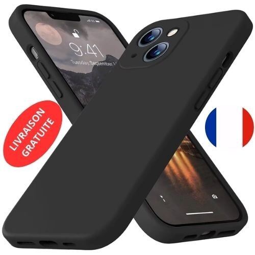 Coque iPhone 16 15 14 13 12 11 XR XS Protection Antichoc Silicone Microfibre Mat - Photo 1 sur 27