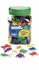 Excellerations Math Manipulatives Set of 144 Bug Counters 1-1/2 inches -2 inc...