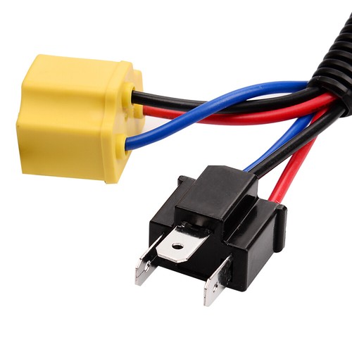 US Location H4 9003 HB2 Headlamp Light Bulb Socket Plug Relay Wiring Harness Kit - Picture 8 of 12