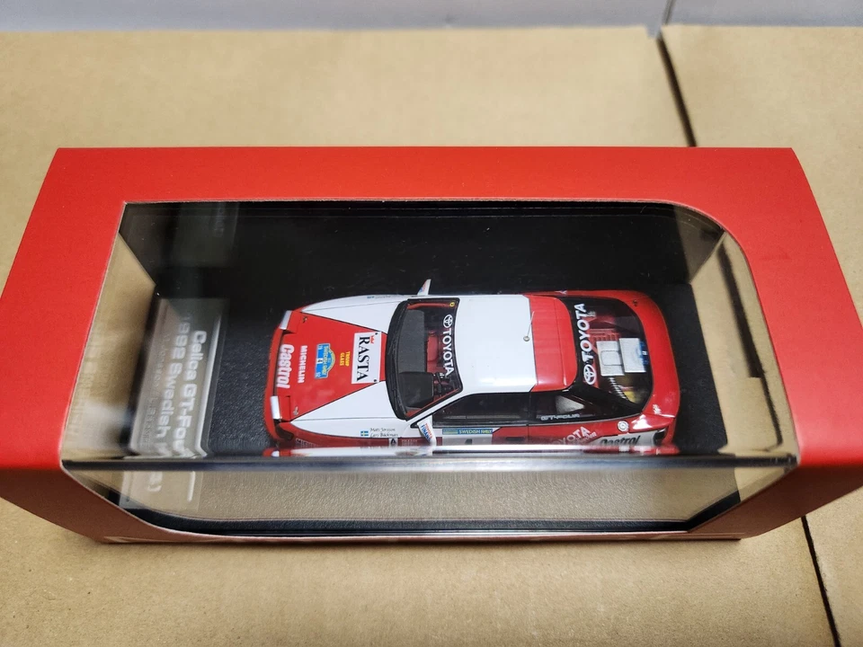 HPI TOYOTA CELICA GT-FOUR #4 1992 SWEDISH 8146 1/43 - Image 2 of 4