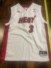 Miami Heat Dwayne Wade 3 NBA Basketball Jersey Adidas Youth Size Large