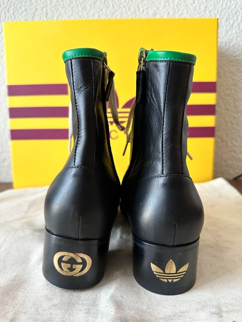 GUCCI x Adidas 3 Stripe Leather HeelBoot