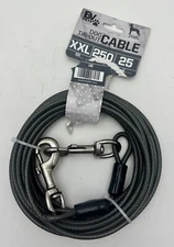 XXL Heavy-Duty 25Ft Tie Out Cable for Large Dogs Up to 250 lbs