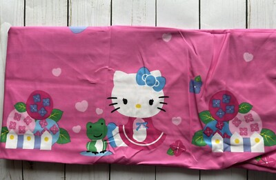 Hello Kitty Cute Kawaii Pink Curtain Panel Drape With Tie Back NEW