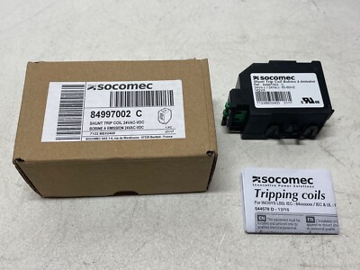 Socomec 84997002 C Shunt Trip Coil 24-VAC-VDC