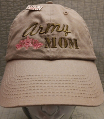 Women's Adj Strapback Nissun Cap Army Mom Embroidered Hat Cap W