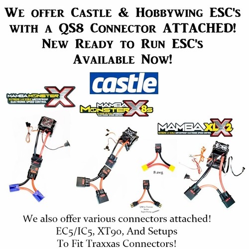 RCP-RTR Hobbywing EZRUN Max 6 G2 ESC 3-8s 200amp HV BEC EC5/IC5 Series Attached - Picture 24 of 24