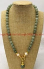 Beautiful 8mm Natural Green Jade Jadeite Round Gems Pendant Necklace 16-28" AAA+