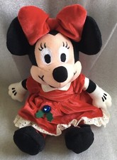 Disney Store Minnie Mouse Blue Topaz December Birthstone 8  Bean Bag Plush