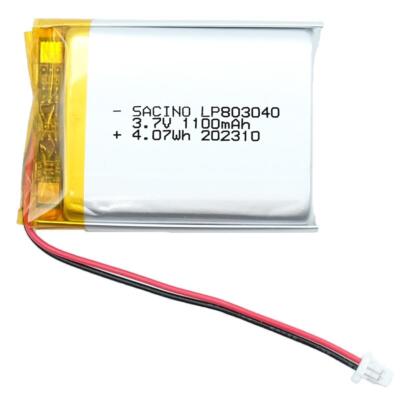 3,7V 803040 3.7V 1100 mAh, PCM, JST PH1.0-2P  Sena 10C Turtle Beach Elite 800
