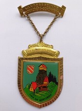 Vintage 1977 Moritzberg Schonberg Hiking Group Tower Design Pin Badge Medal