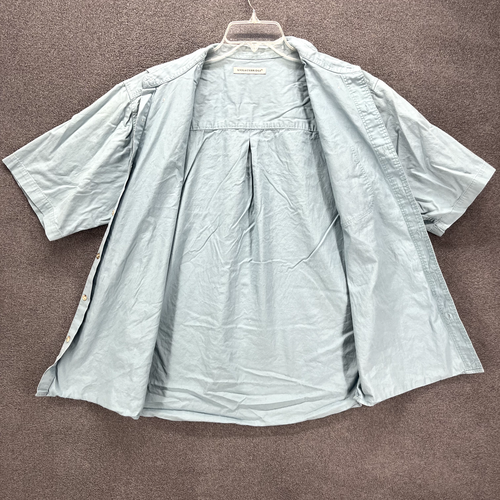 Knightsbridge Shirt Mens Blue Button Down Short Sleeve Pocket - Picture 3 of 18