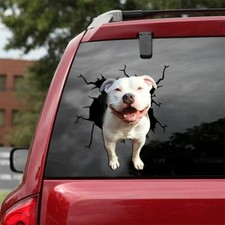Sale cute Pit bull decal,Vinyl decal, car decoration,animal,sticker dogs lover