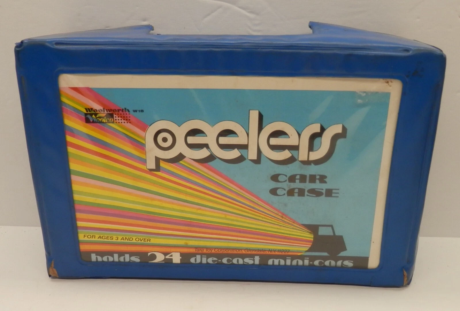 Vintage 1970's PlayArt Peelers 24 Car Carry Case for Woolworth Play Art Diecast