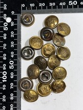 ww2 Soviet Russian wartime brass tunic buttons 14mm