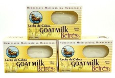 3-Pack Goat Milk Soap Bars 3.5 oz Each Moisturizing Bath Soap Jabon de Cabra