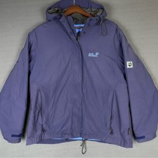 Jack Wolfskin Texapore Jacket Women's XL Hooded Full Zip Outdoor Gorpcore