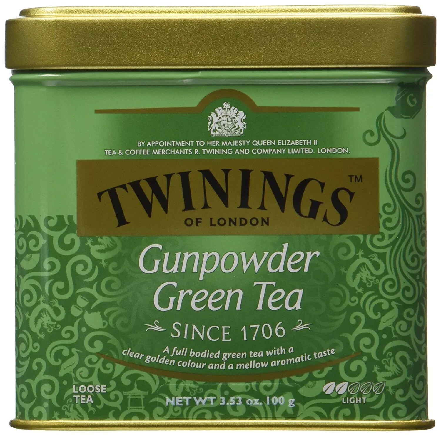 Twinings Gunpoeder Grey Loose Tea Tin - 3.53oz (100g) Fast Shipping
