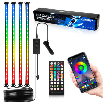RGB LED Innenraumbeleuchtung Auto KFZ Ambiente Fußraumbeleuchtung Lichtstreifen