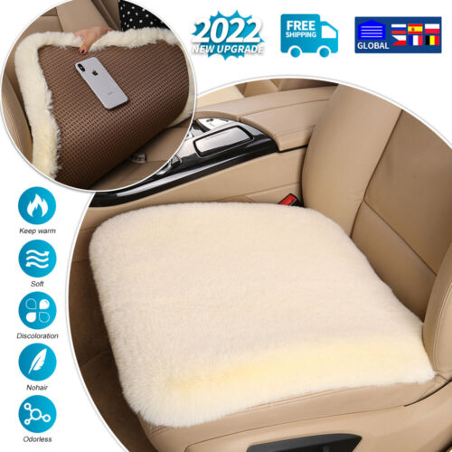 Faux Sheepskin Car Seat Covers Warm Front Seat Bottom Cushions for Jeep Cherokee - Picture 11 of 22