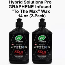 2 Pack Turtle Wax Hybrid Solutions Pro To The Max Wax Graphene Infused 14oz