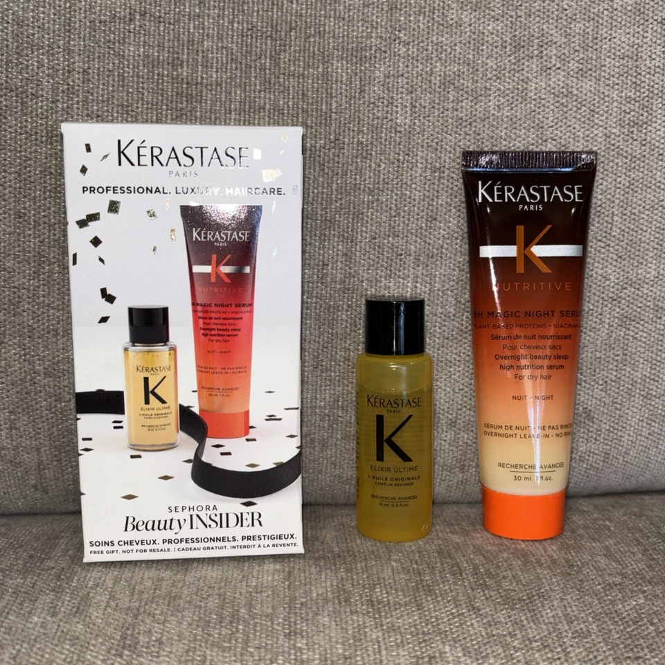 Sephora Beauty Insider Regalo de Cumpleaños KERASTASE Aceite para Cabello y Suero de Noche Nuevo en Caja Foto 4 de 4