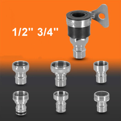 1/2'' 3/4'' Kitchen Tap Thread Connector Mixer Garden Hose Adaptor Faucet Fitting