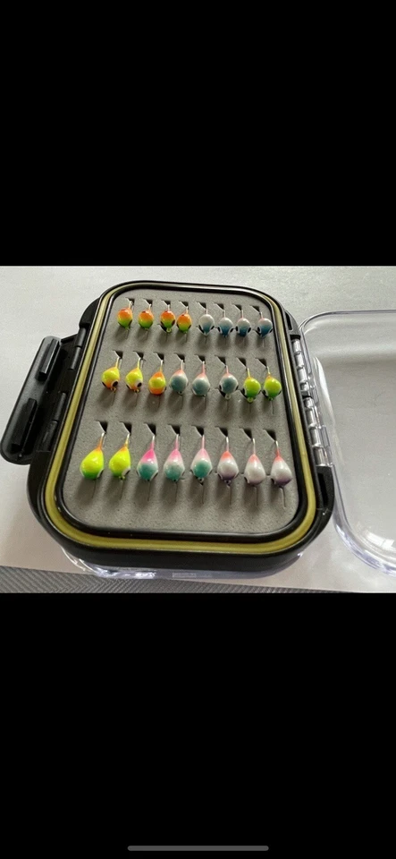 Plantillas de pesca de tungsteno en estuche (50 en total) 4 mm 5 mm y 6 mm Foto 2 de 4