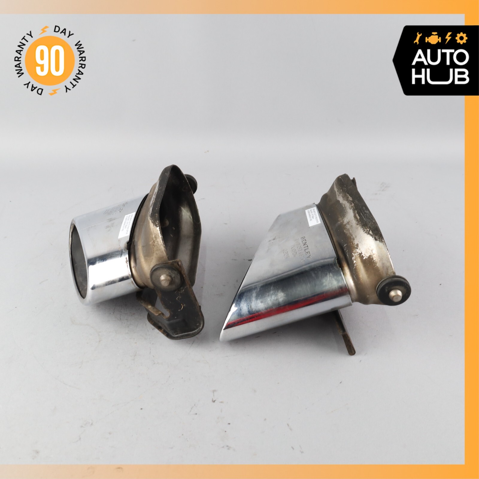 Bentley Continental Flying Spur Exhaust Muffler Tips Left & Right Set OEM 78k